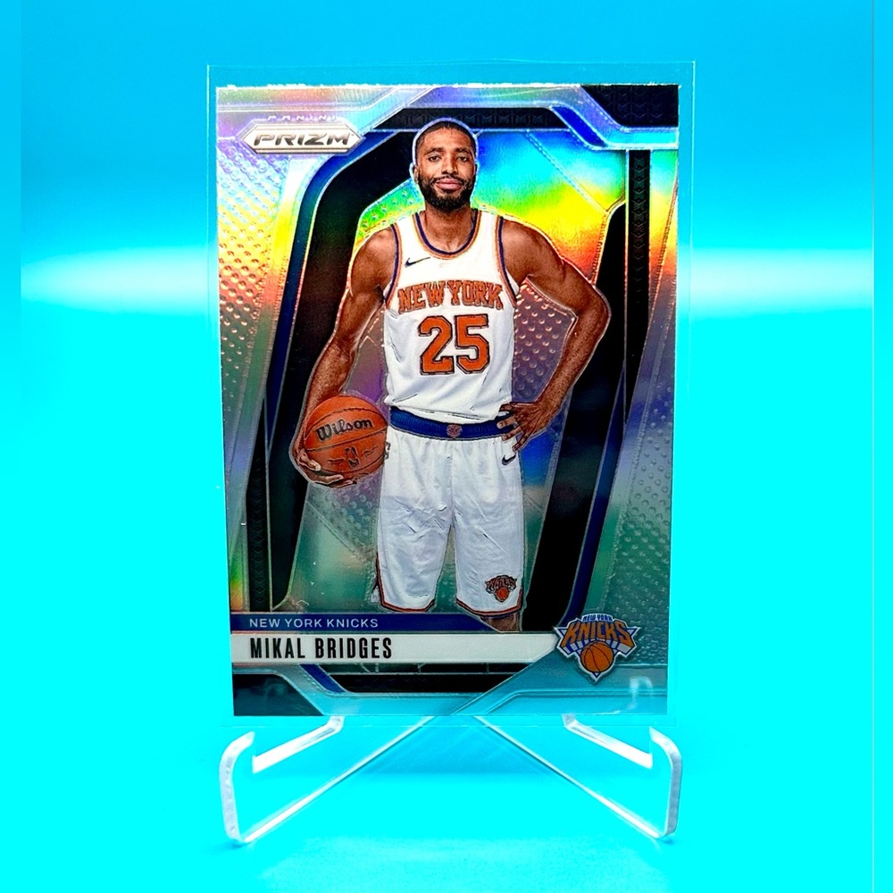 2024-25 Panini Prizm🔥MIKAL BRIDGES🔥Silver Prizm! 🤩 #15 Knicks